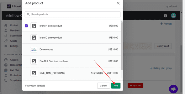 Screenshot showing course edit options