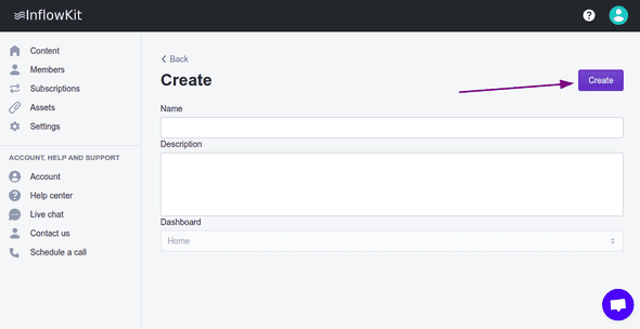 Screenshot showing courses option on the sidebar