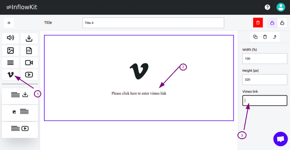 Screenshot showing course edit options