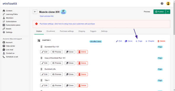 Screenshot showing add page