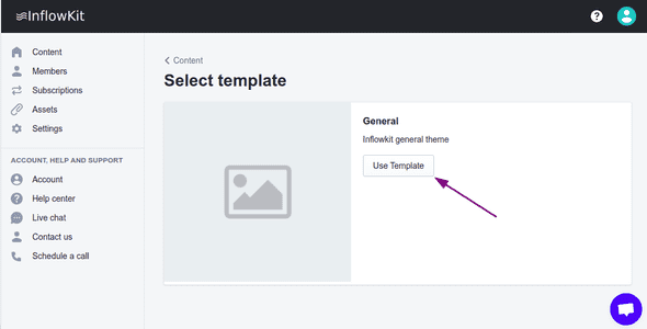 Screenshot template selection