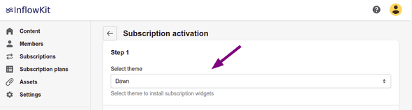 Screenshot select current theme