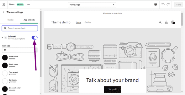 Screenshot enable inflowkit