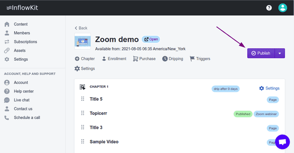 Screenshot select content